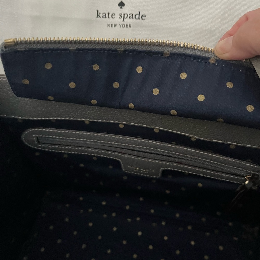 Kate Spade Gray Handbag Vintage shown on Model - Picture 8 of 9